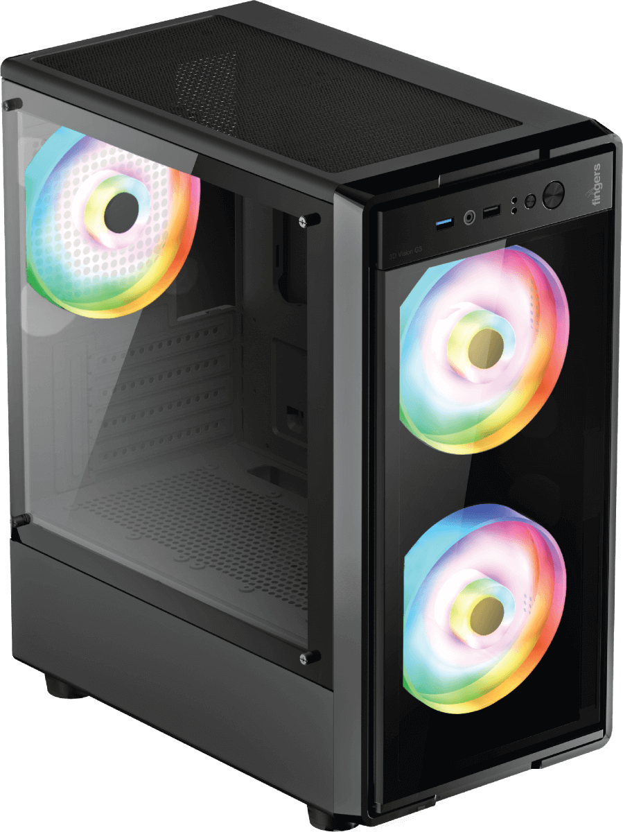 3D-Vision-G3 Micro ATX PC Case - Built to be seen & perform | FINGERS 3D-Vision-G3 Micro ATX PC Case - Built to be seen & perform | FINGERS