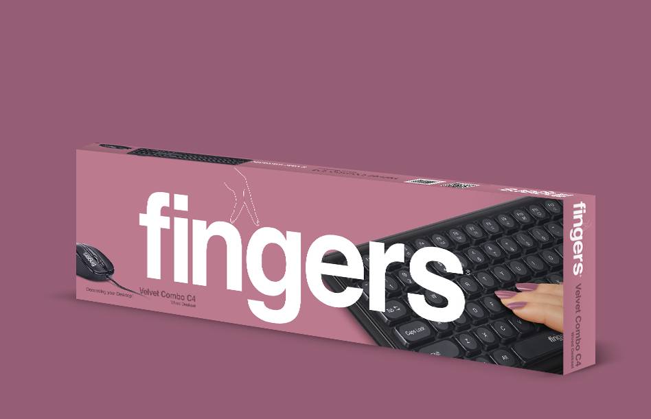 Fingers velvet combo c4 Wired Multi-device Keyboard