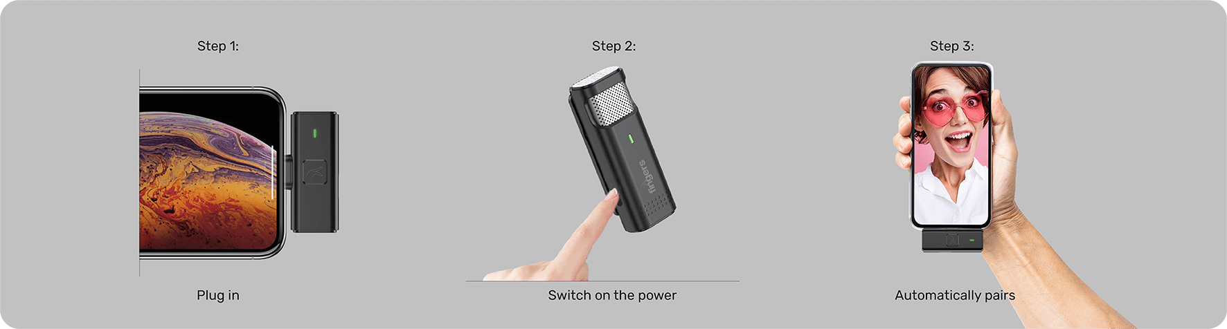 Easy Steps For Connecting FINGERS Duo PhoneMic Lavalier Wireless Mic