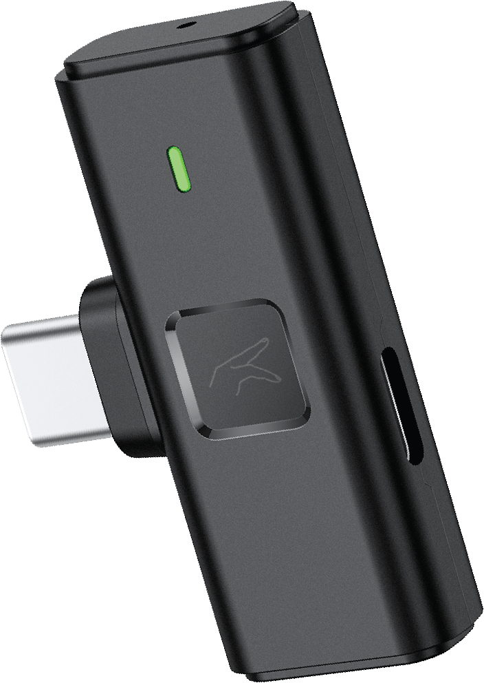 FINGERS Duo PhoneMic Type C Connected to Android Phone