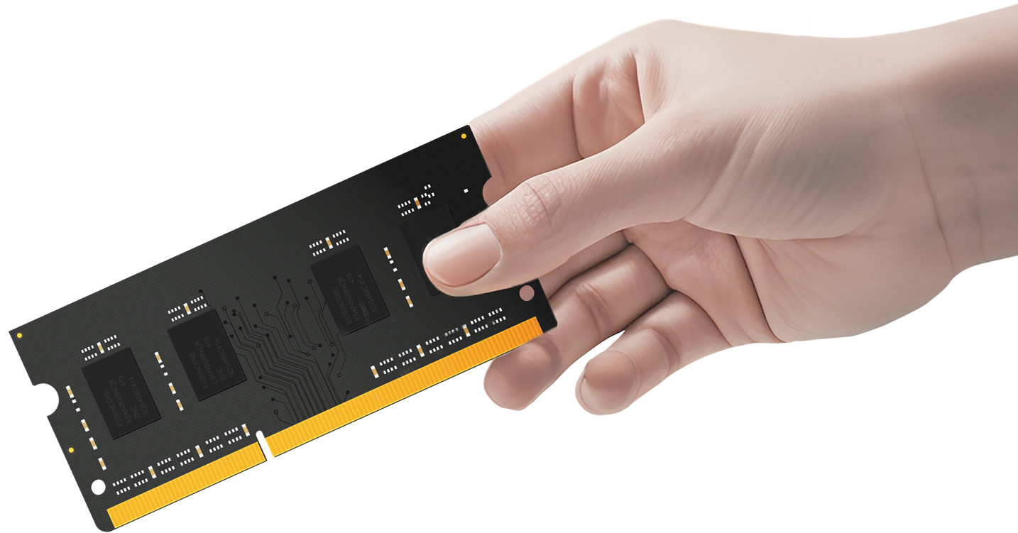 FINGERS Laptop Held In Hand