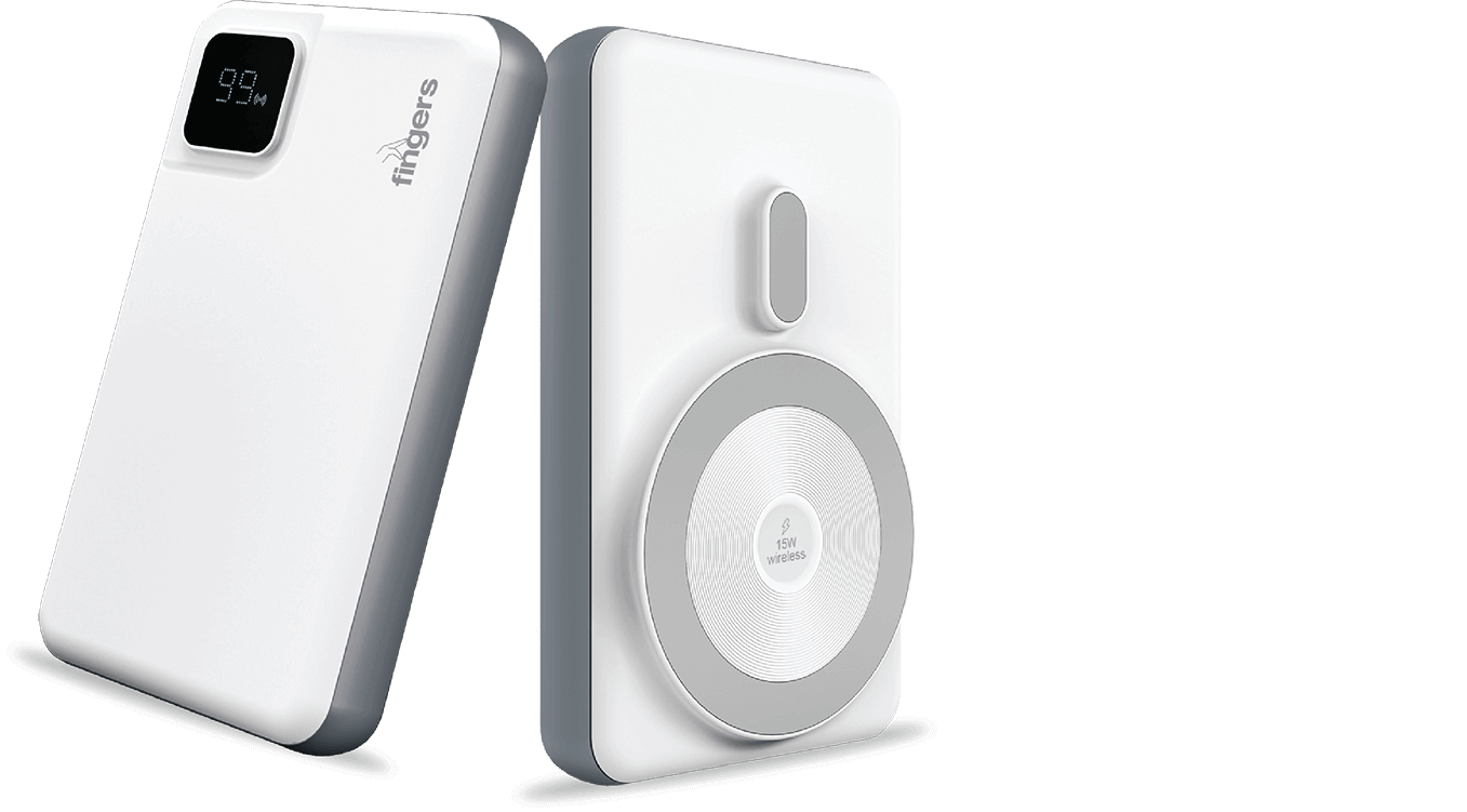 FINGERS MagPower P10 Power Bank Front And Back Look