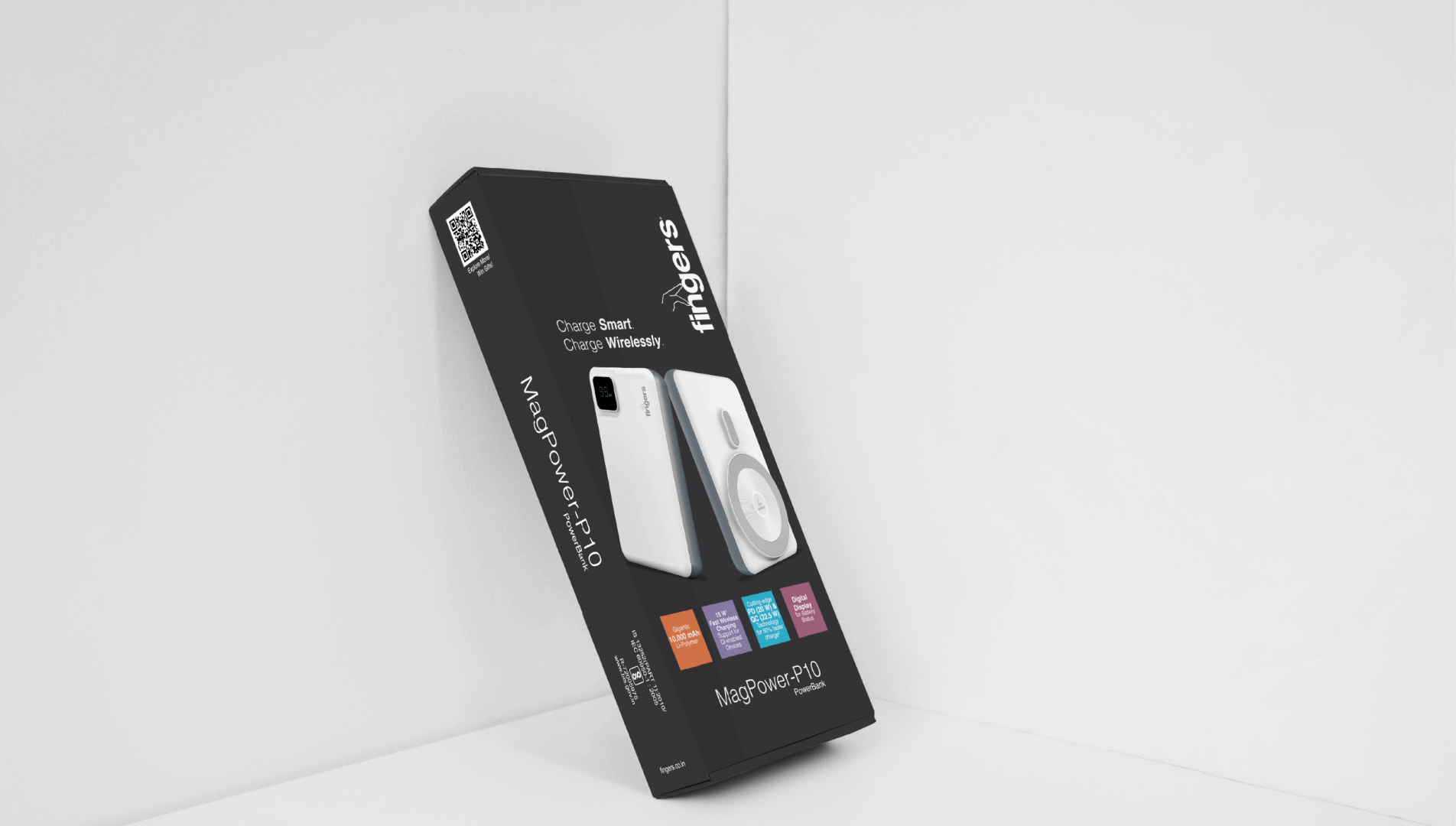 Classic Look Of Packaging Of FINGERS MagPower P10 Power Bank