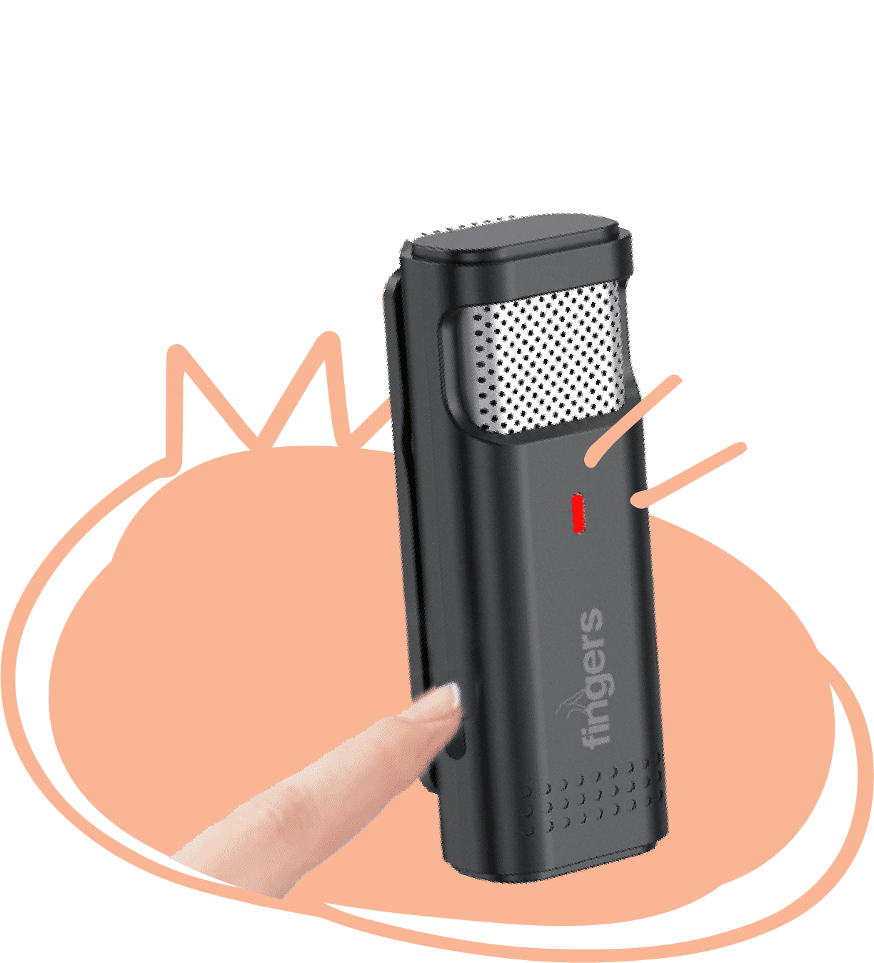 Mute Button On FINGERS PhoneMic