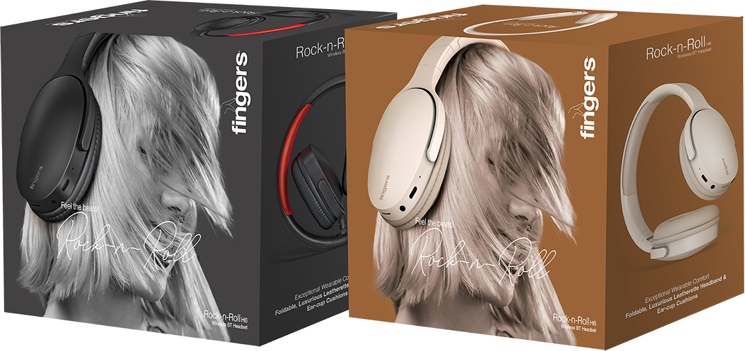 Modern Look Of Packaging Of FINGERS Rock n Roll H6 Wireless Headset