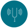Icon Representing Microphone, Call, Track  and Volume Control.
