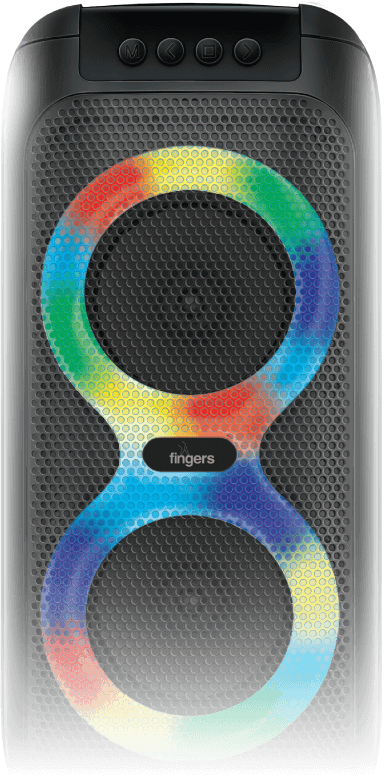 Front  Look Of FINGERS Swag5 Portable Speaker With RGB Lights