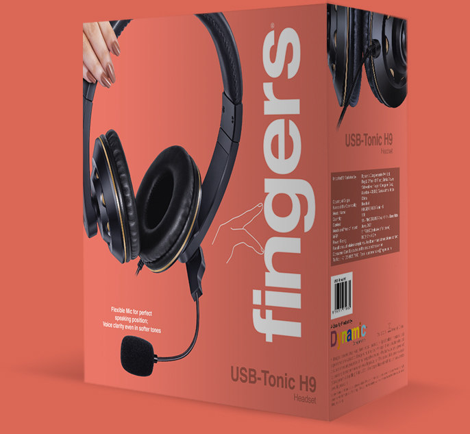 FINGERS USB-Tonic H9 Wired On-Ear Headset