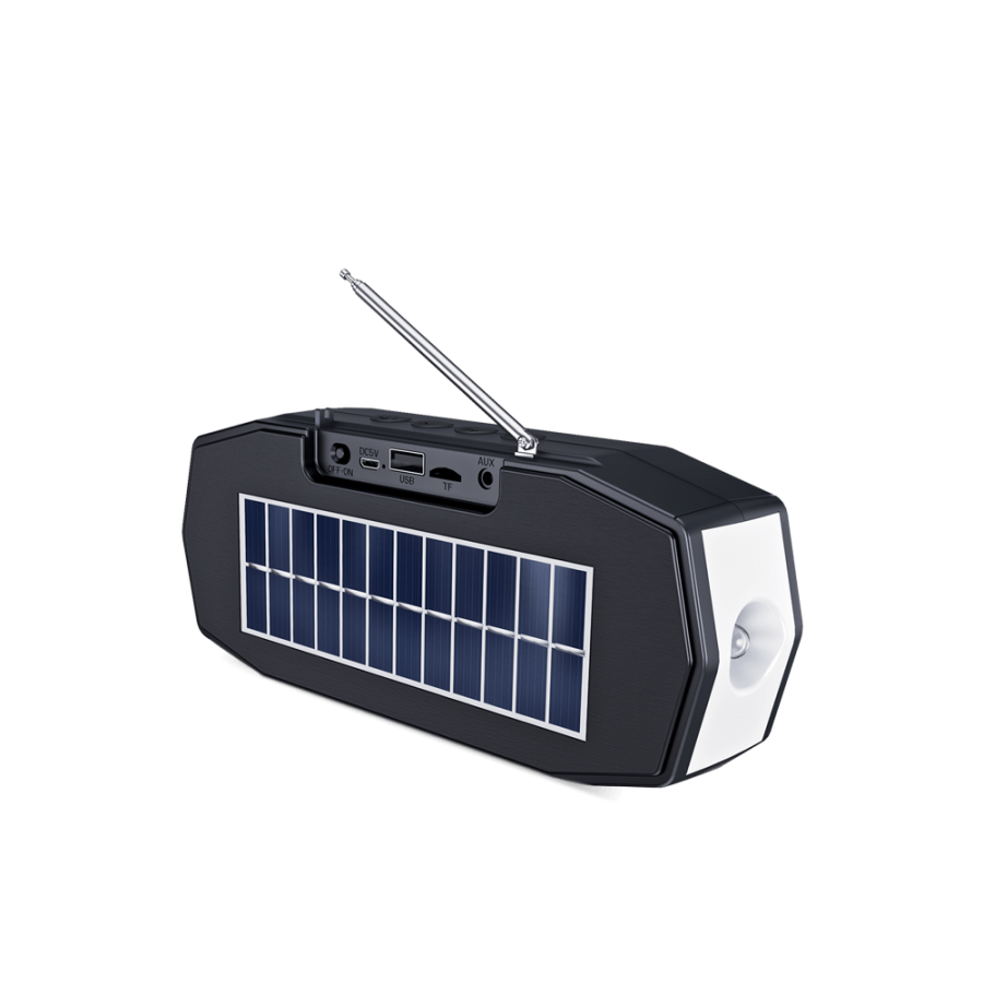 Solar powered online bluetooth speaker