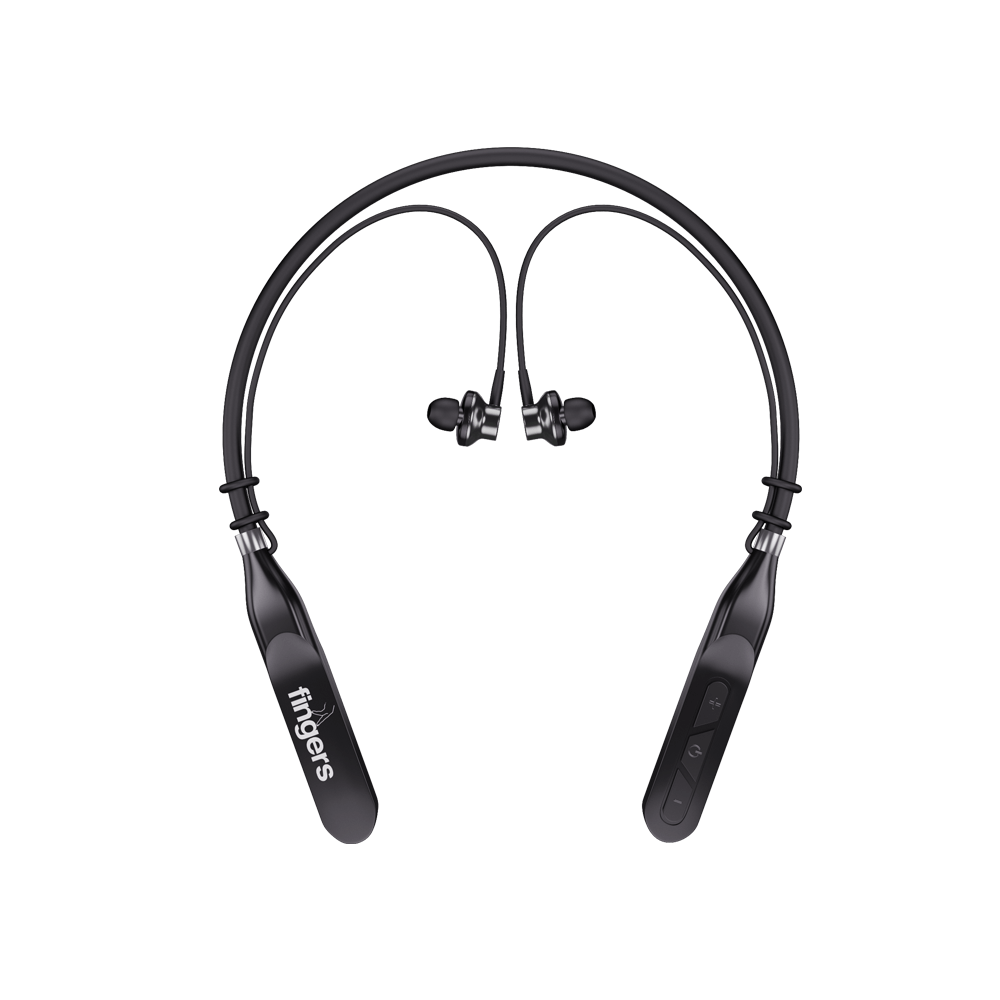 FINGERS 30 Hr Wireless Neckband 30 hours + Super Sound Experience
