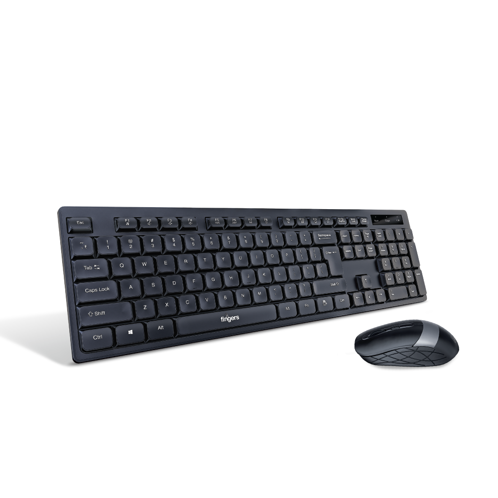 FINGERS AeroClicks Combo Wireless Set of Mouse & Keyboard