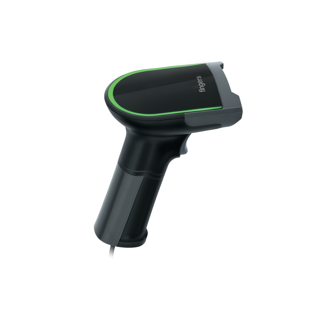 FINGERS 2D-QuickScan W9 Wired Barcode Scanner | Reads QR Codes as well!