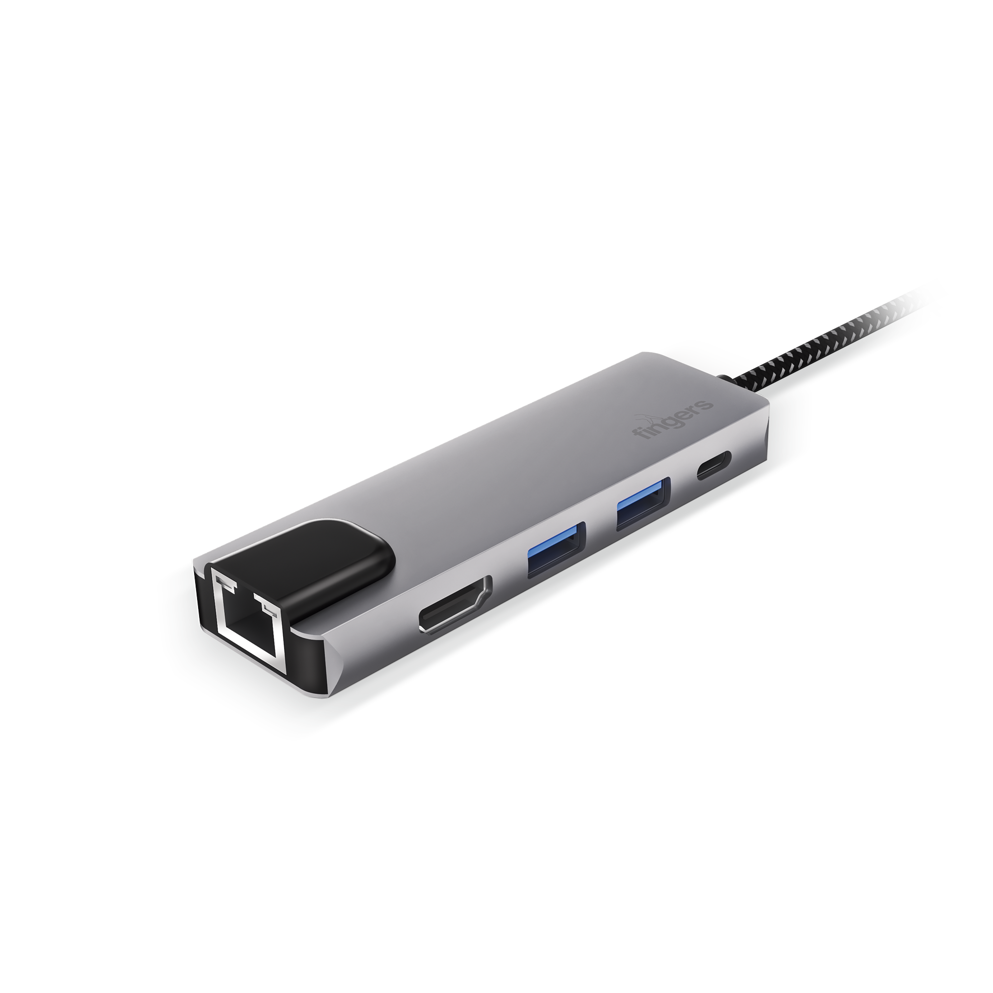 HUB 5 i 1 - USB-C, LAN, HDMI, 2x USB 3.0