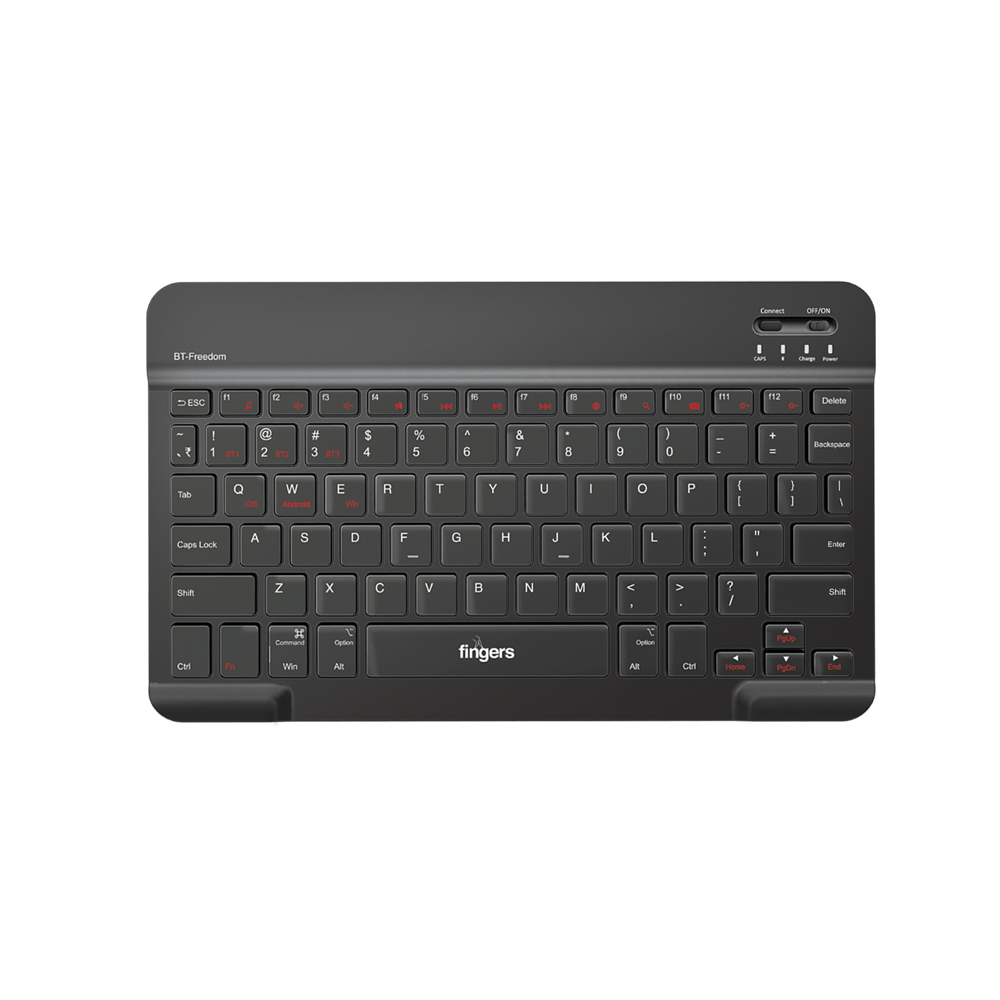 Fingers bt freedom bluetooth keyboard front look
