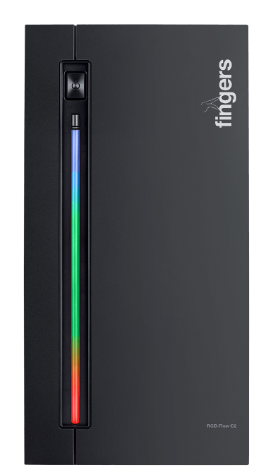 ATX Chassis Fingers Flow RGB C2 With SMPS Kuman Technologies ATX Chassis - Fingers Flow-RGB-C2 With SMPS