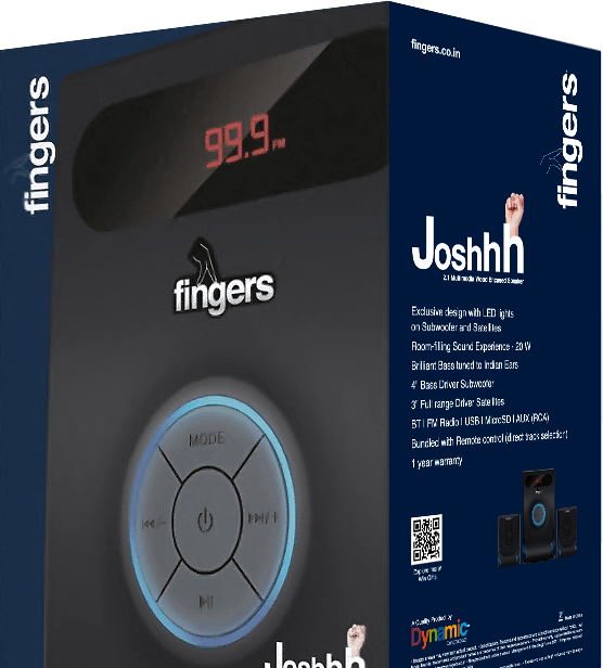FINGERS Joshhh 2.1 Speakers | Wood Encased