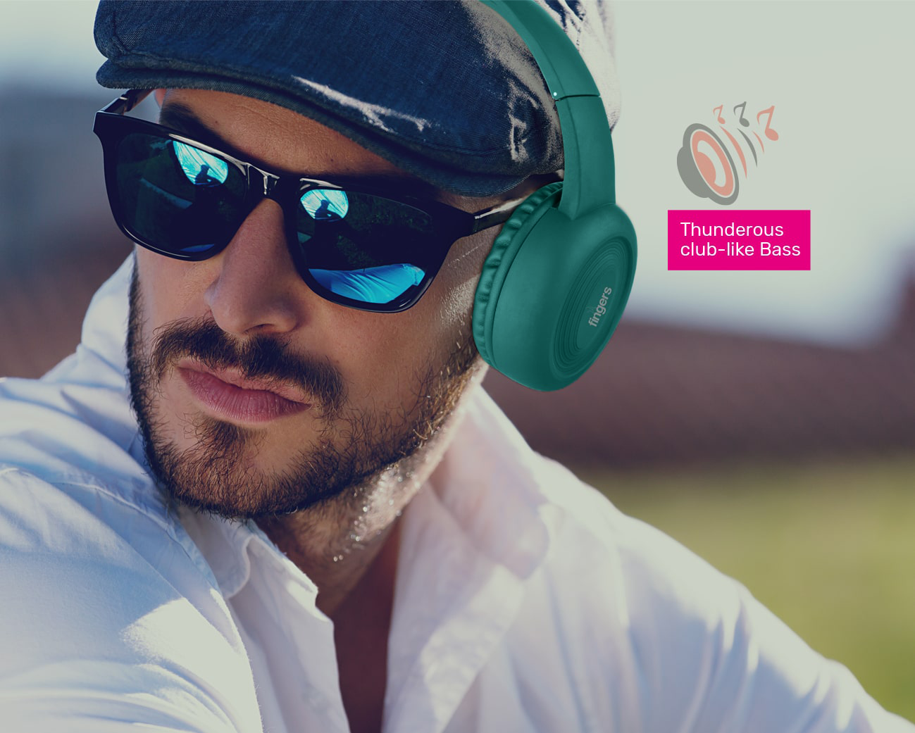 Fingers headphones rock online n roll
