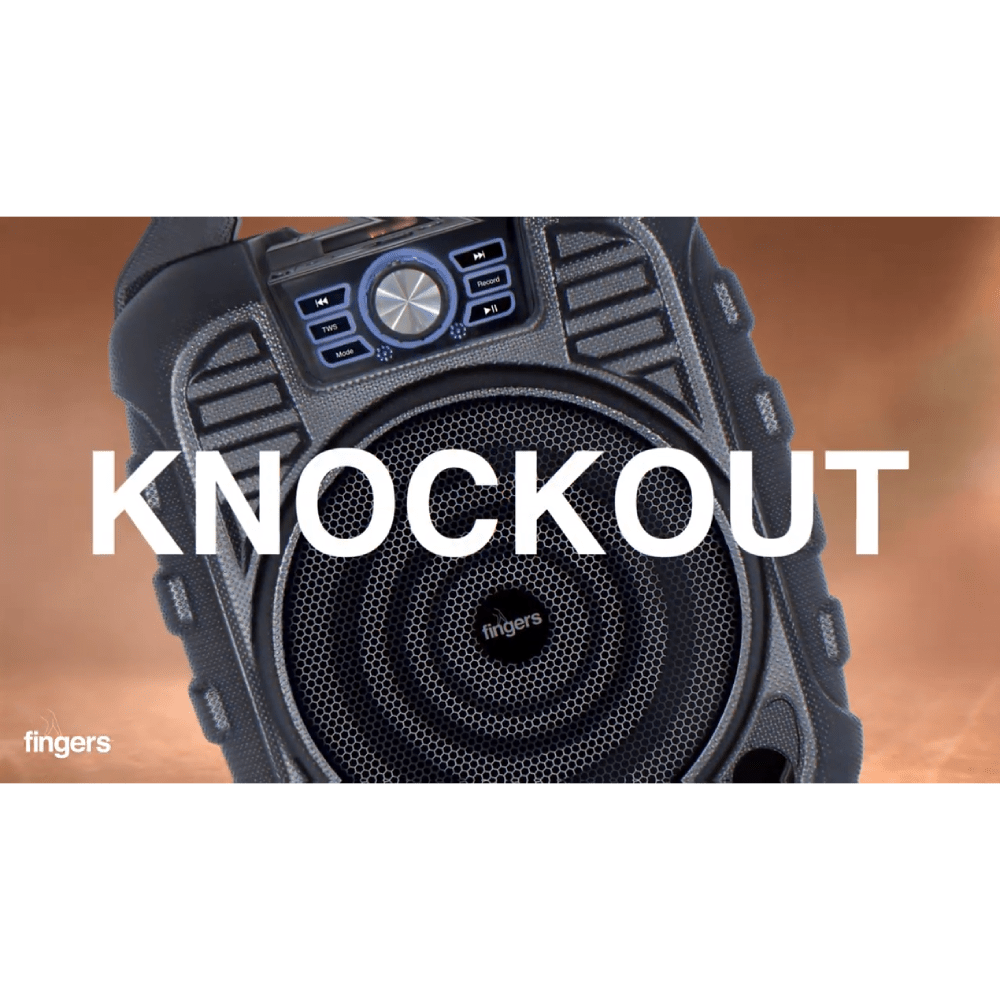 Fingers Knockout - Black in Portable Speakers